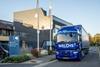 Welch Group’s new 100% electric HGV outside the British Antarctic Survey HQ