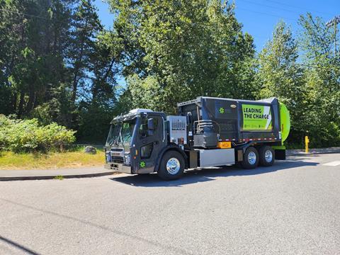 MACK refuse truck